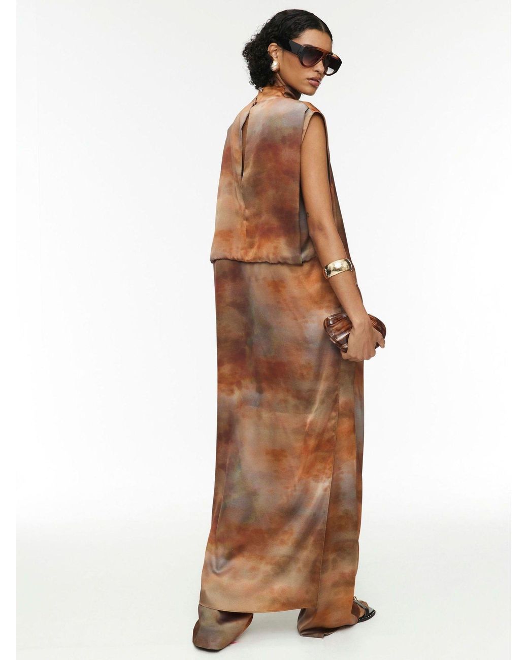 River Island Ombre Train Tunic Top in Black | Lyst