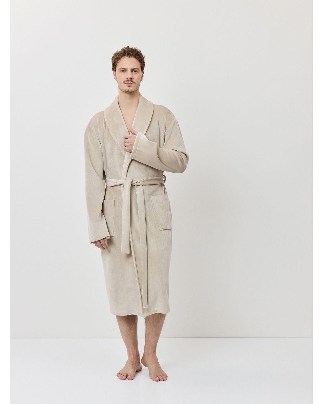 ARUELLE Natural Nataniel Bathrobe for men