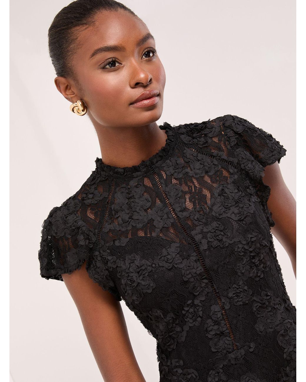 chinese dress ladies Love Is In The Details Lace Lace-Up Skater Dress