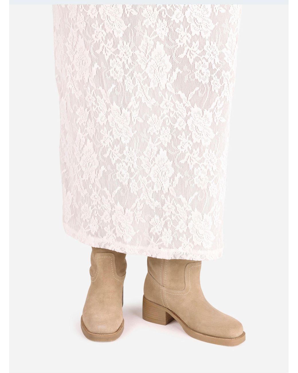 Bronx Natural Kyley Suede Boots