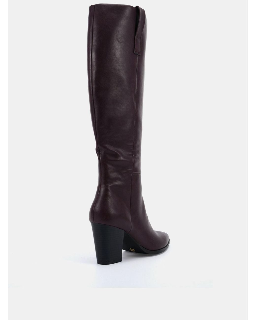 Novo Wide Fit Gili Block Heel Western Knee Boots in Blue | Lyst