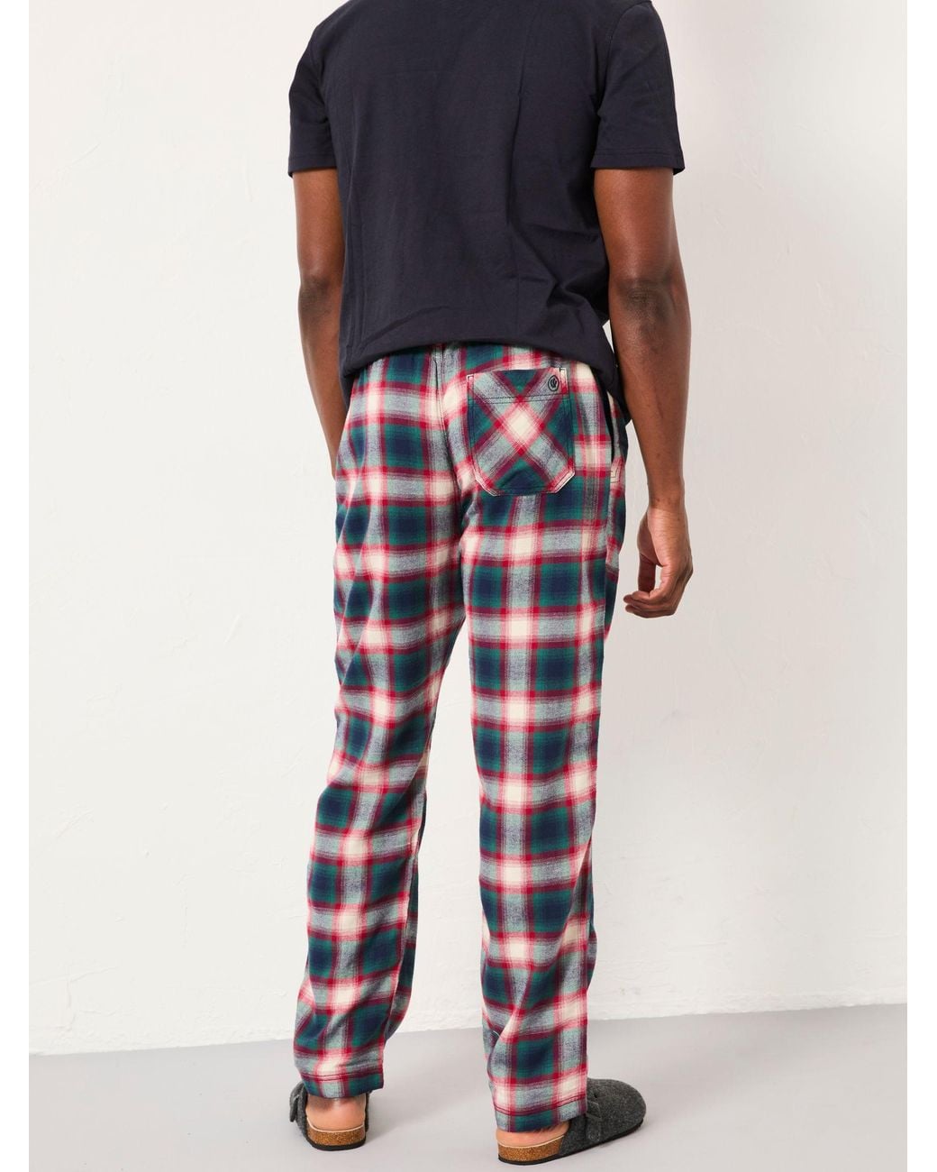 FatFace Blue Tyne Check Pyjama Set for men