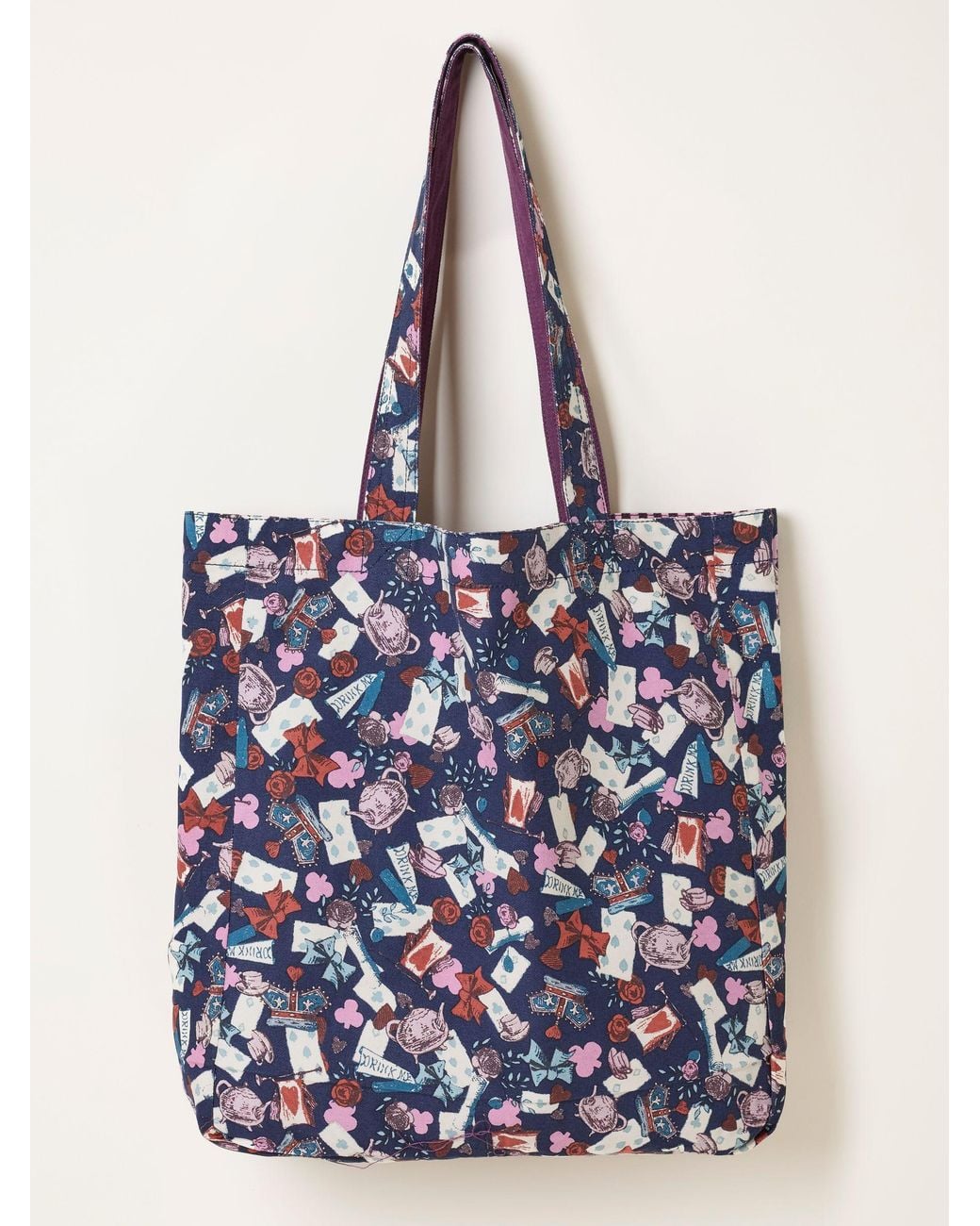 FatFace Red Fatface V & A Fatface Printed Reversible Tote Bag