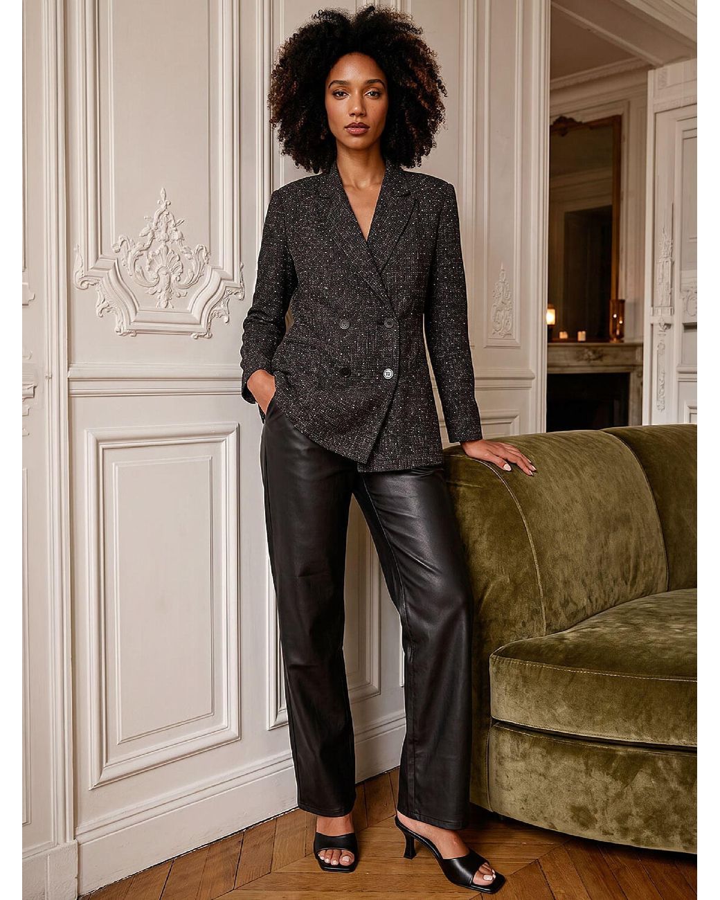 Roman Brown Diamonte Jacket