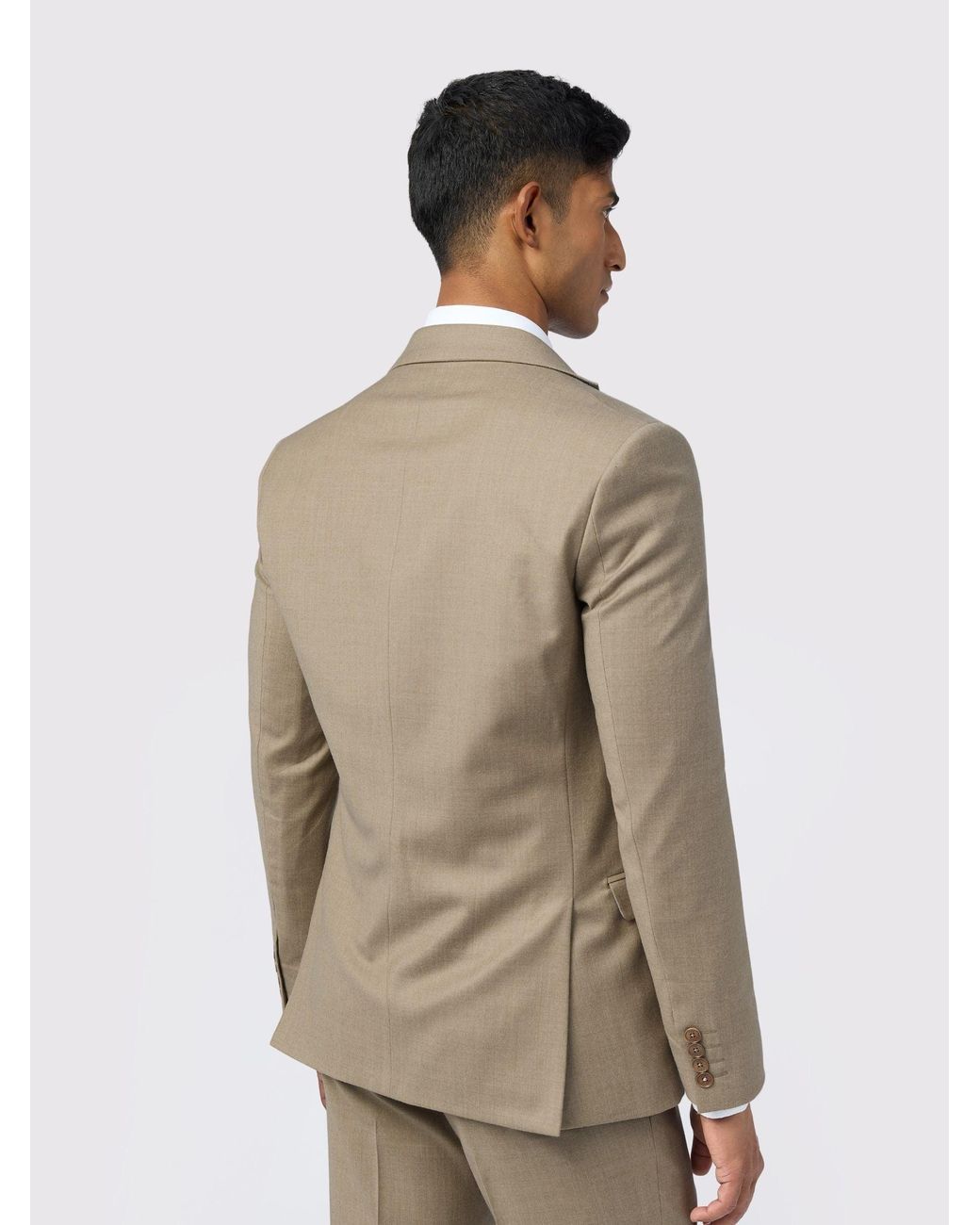 Ted Baker Natural Slim Larkin Flannel Jacket for men