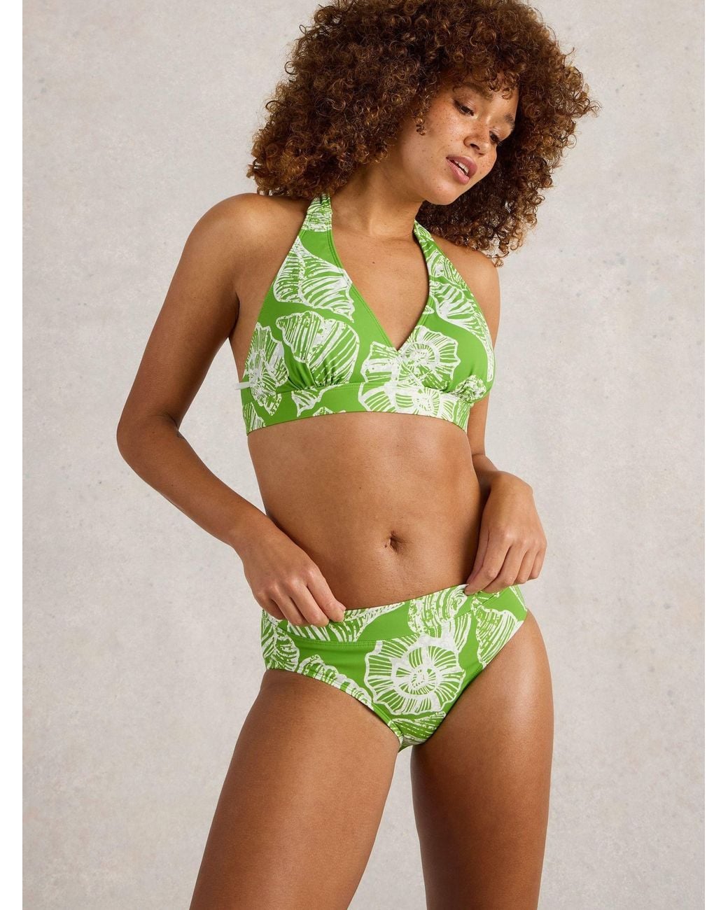 White Stuff Green Valley Bikini Bottoms