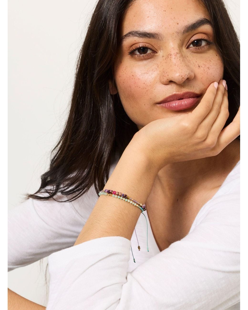 FatFace Blue Fatface 2 Pack Multi Colour Adjustable Bracelet