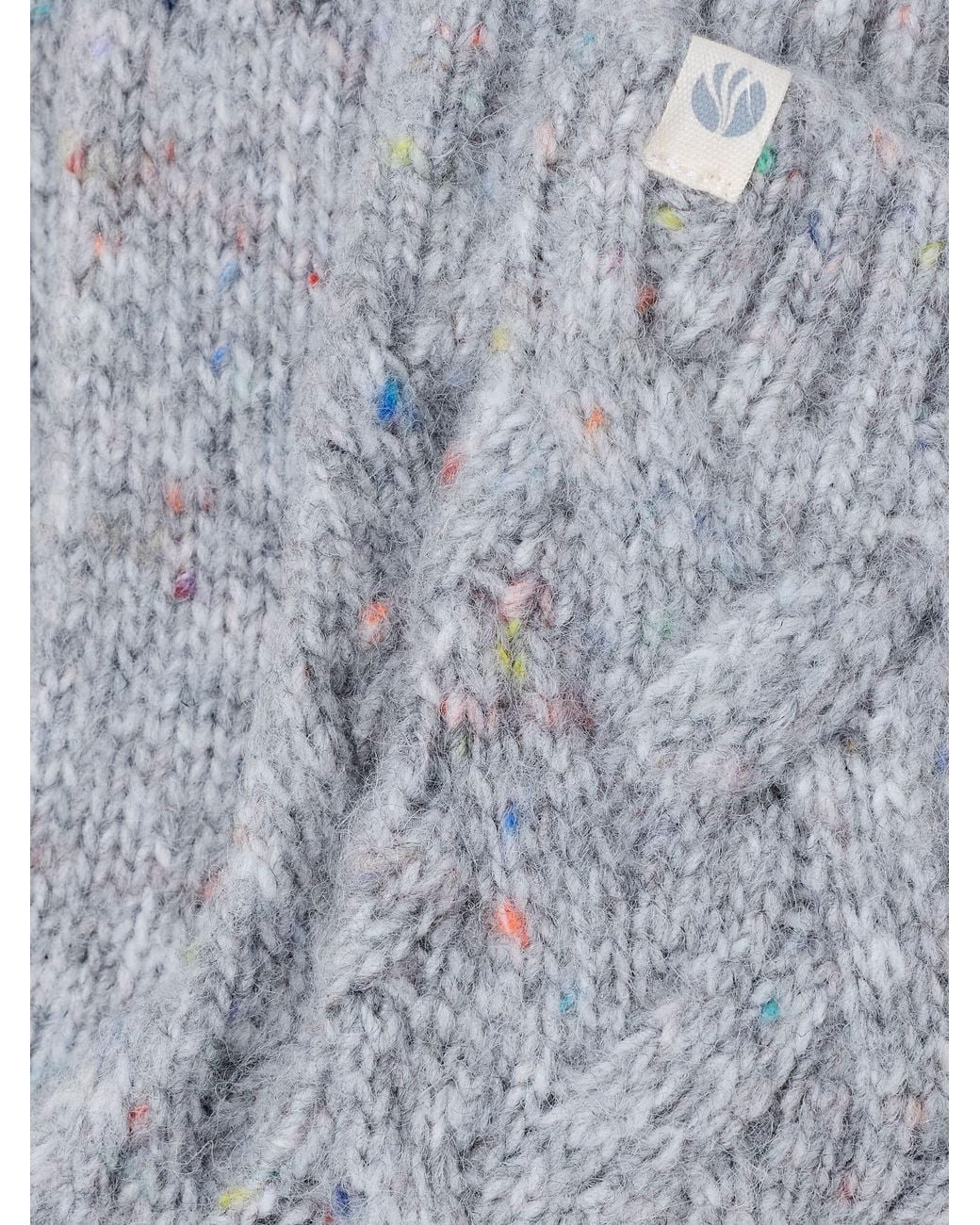 FatFace Gray Fatface Cable Lounge Socks