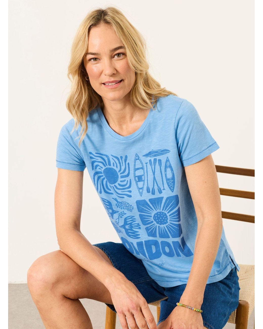 FatFace Blue Aloa Land Tee