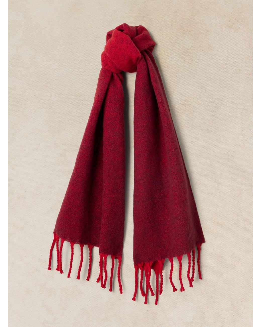 Knit Stuff White Stuff Sarah Ombre Scarf in Red | Lyst