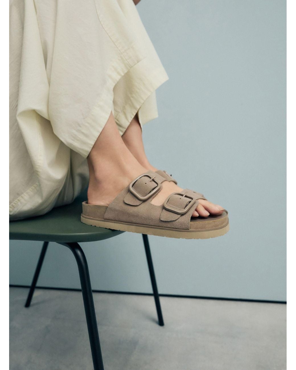 Next Natural Forever Comfort Double Strap Footbed Sandals
