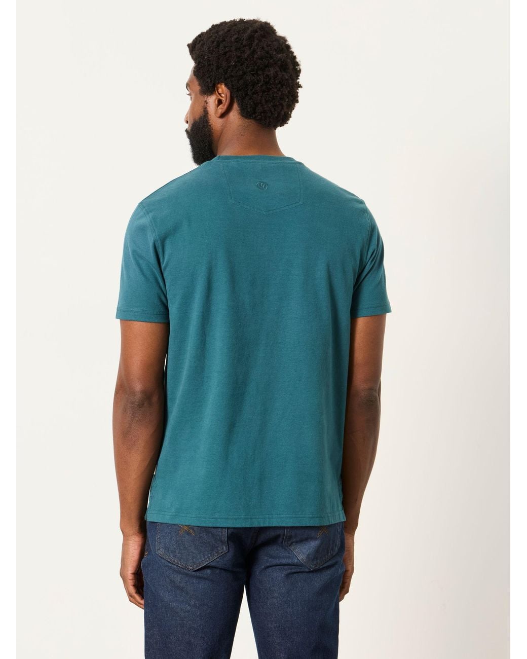 FatFace Blue Highland Graphic T-Shirt for men