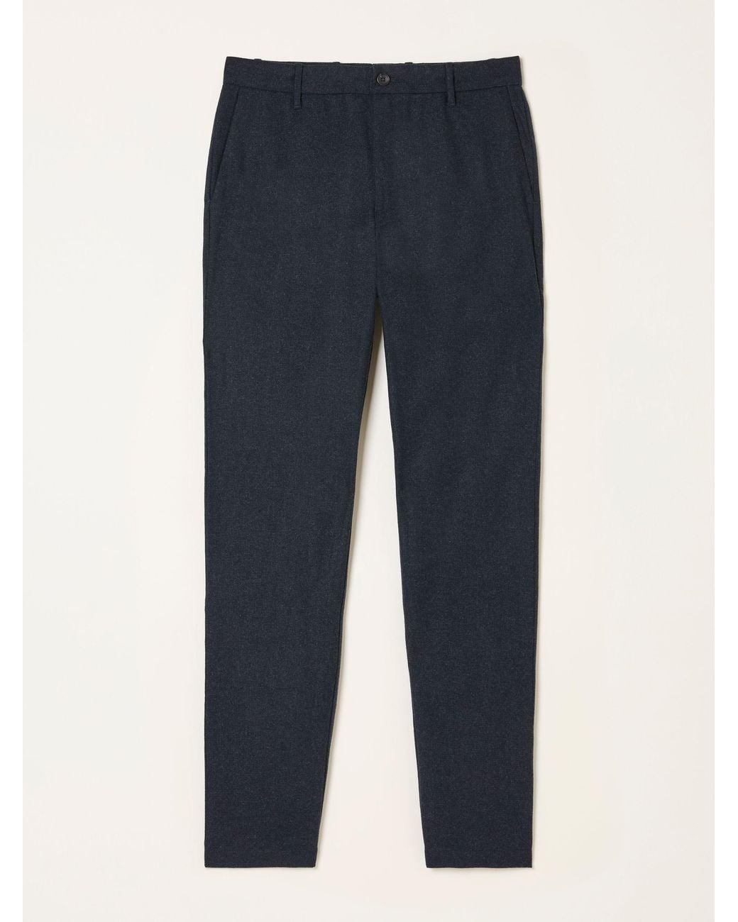FatFace Blue Lyme Tailored Fit Wool Mix Trousers for men