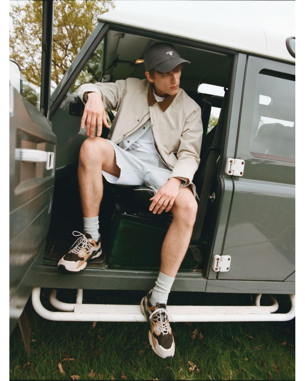 Barbour Gray Cascade Cap for men