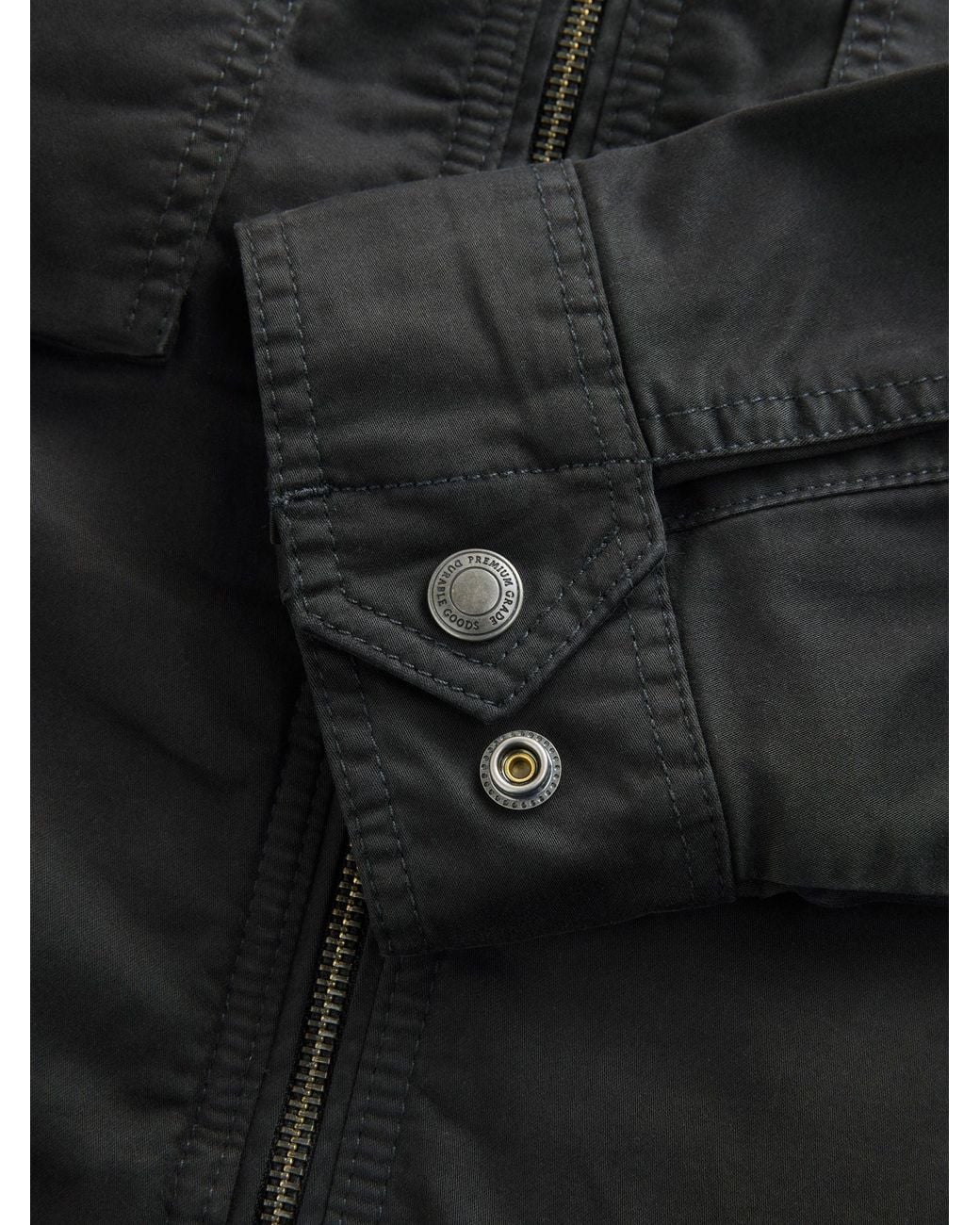 Next Black Borg Lined Zip Up Funnel Jacket for men