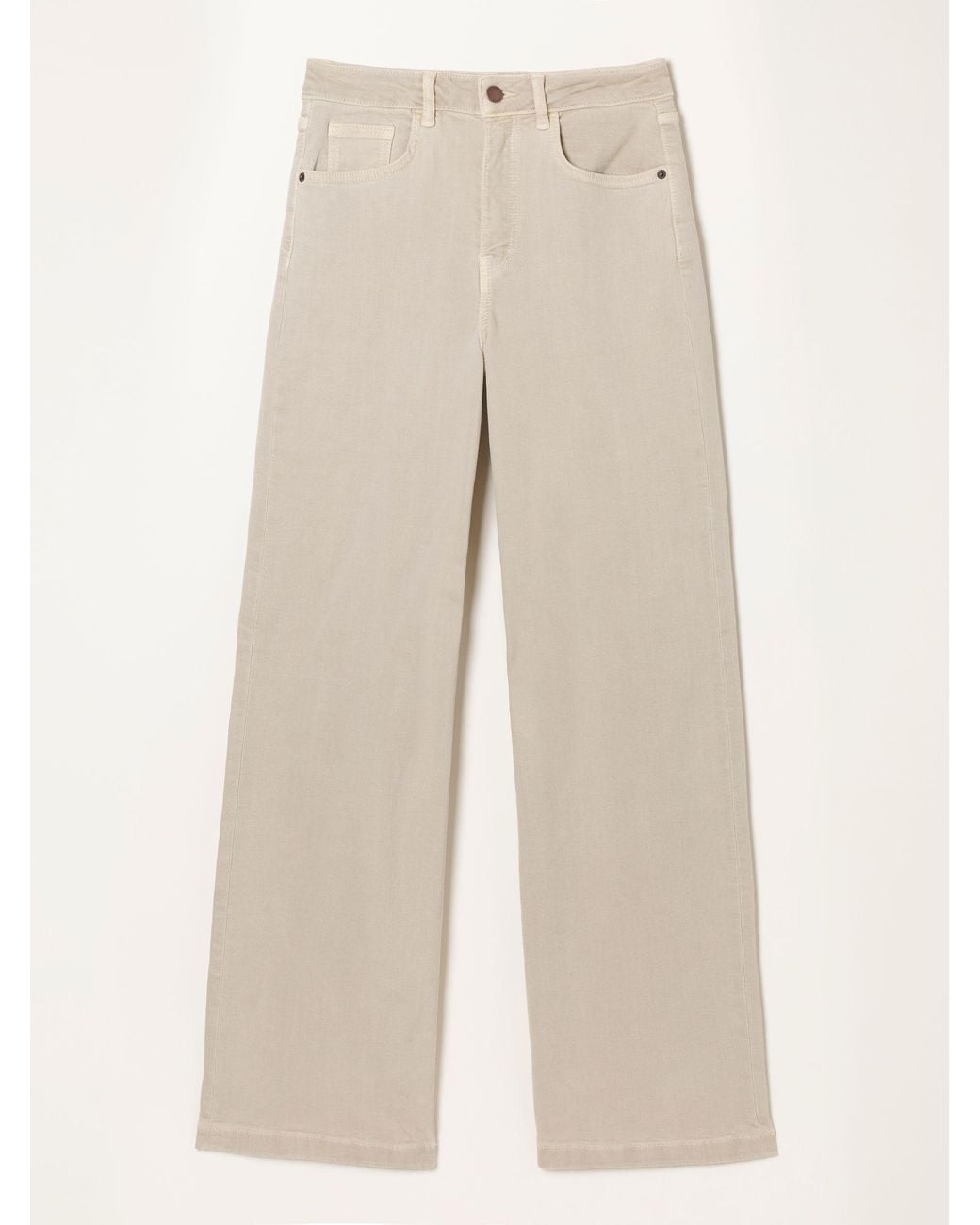 FatFace Natural Fatface Welling Clay Wide Leg Jeans