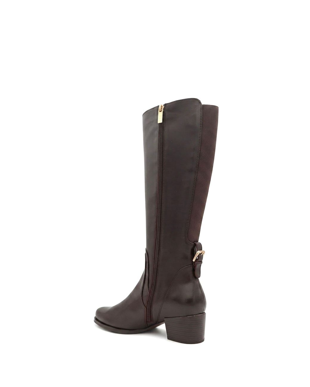 Jones Bootmaker Brown Dancer Premium Leather Calf-Length Boots