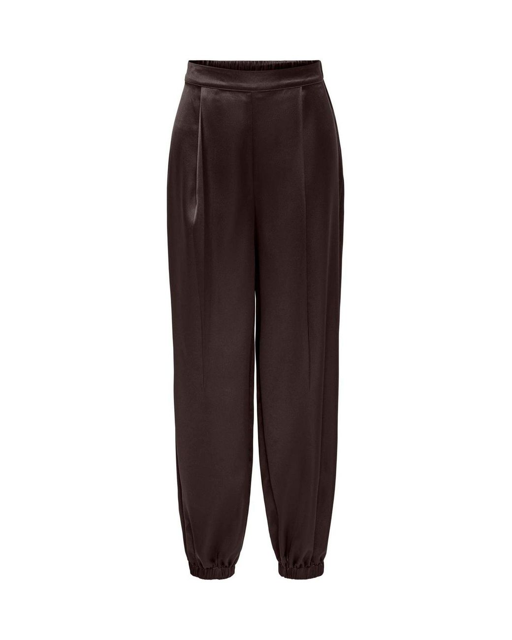 ONLY Brown Elastic Back Balloon Trousers