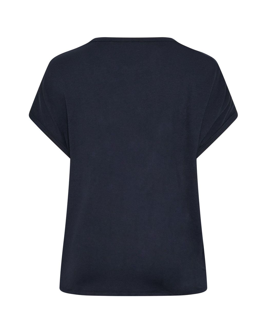 Evans Blue Textured Front Jersey Back Top