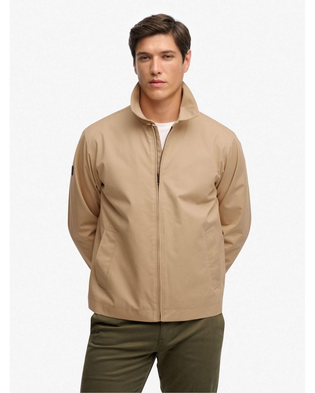 Superdry Natural Collared Harrington Jacket for men