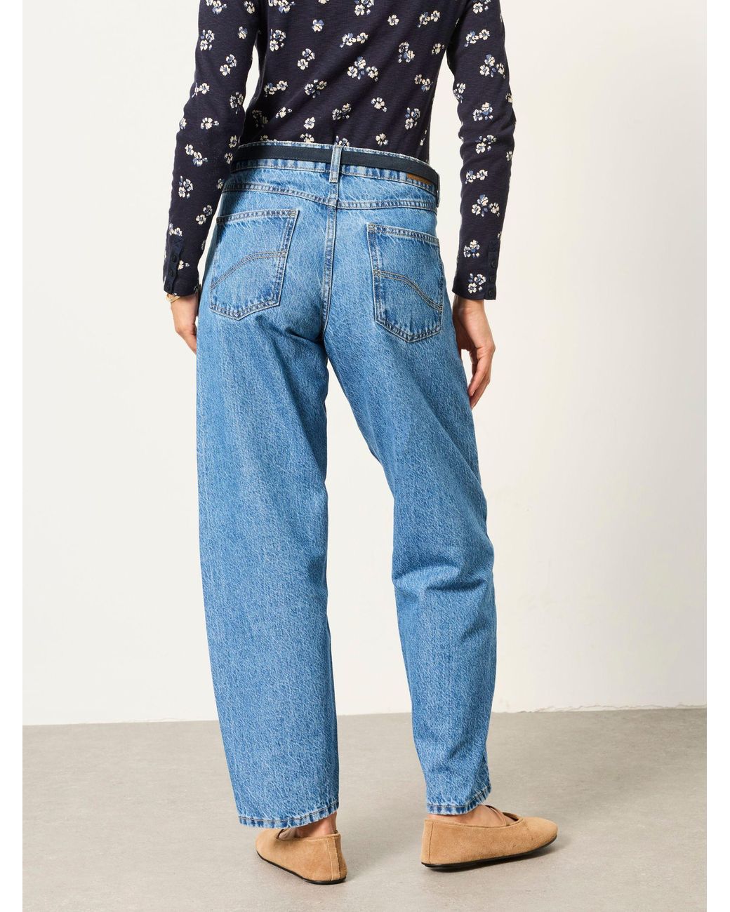 FatFace Blue Fatface Camber Chambray Barrel Jeans