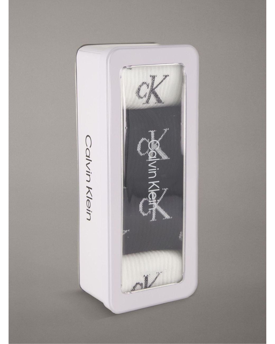 Calvin Klein Gray Giftbox Socks 4 Pack
