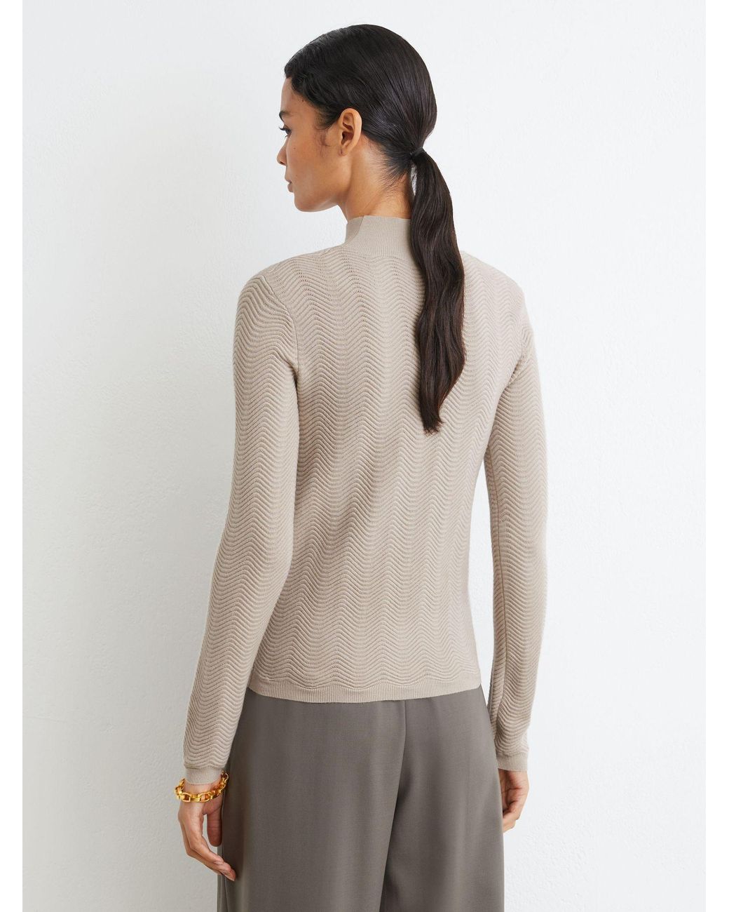 Reiss Multicolor Wool-Blend Textured-Knit Top