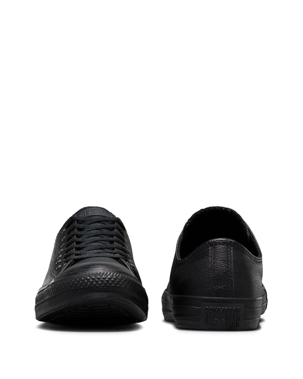 Converse Black Chuck Taylor Ox Leather Trainers for men