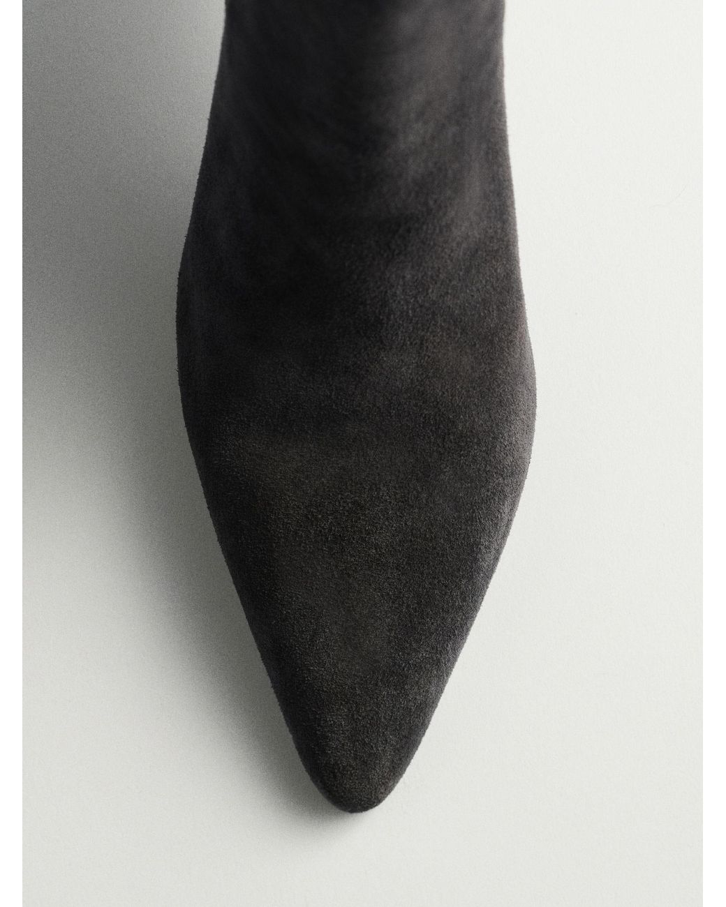 The Set Black Premium Chisel Ankle Boots Suede