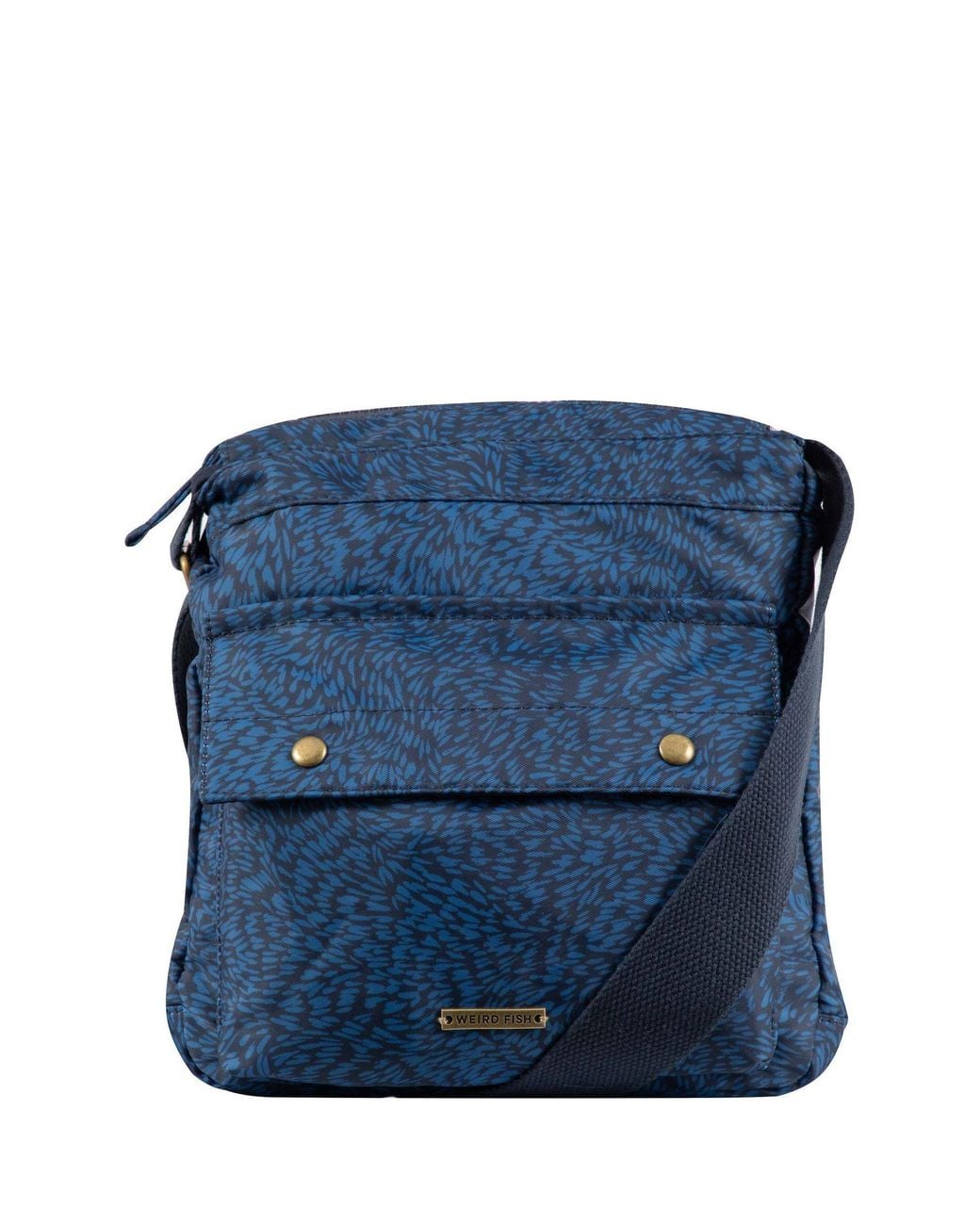 Weird Fish Kait Printed Cross-Body Bag in Blue | Lyst