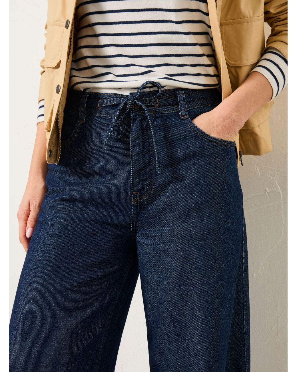 FatFace Blue Amberley Wide Leg Jeans