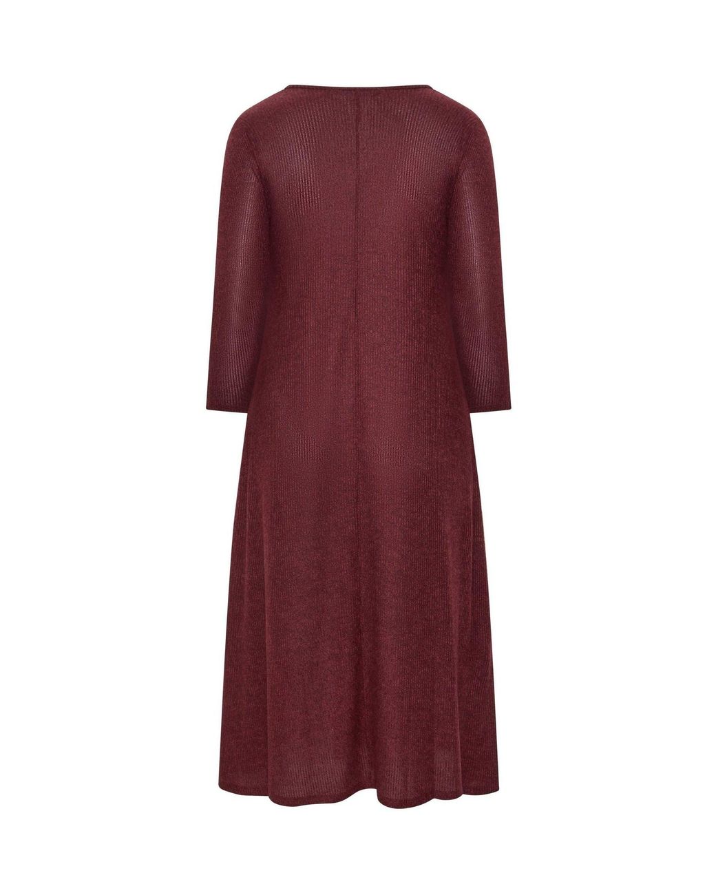 Evans Purple Ribbed Dress