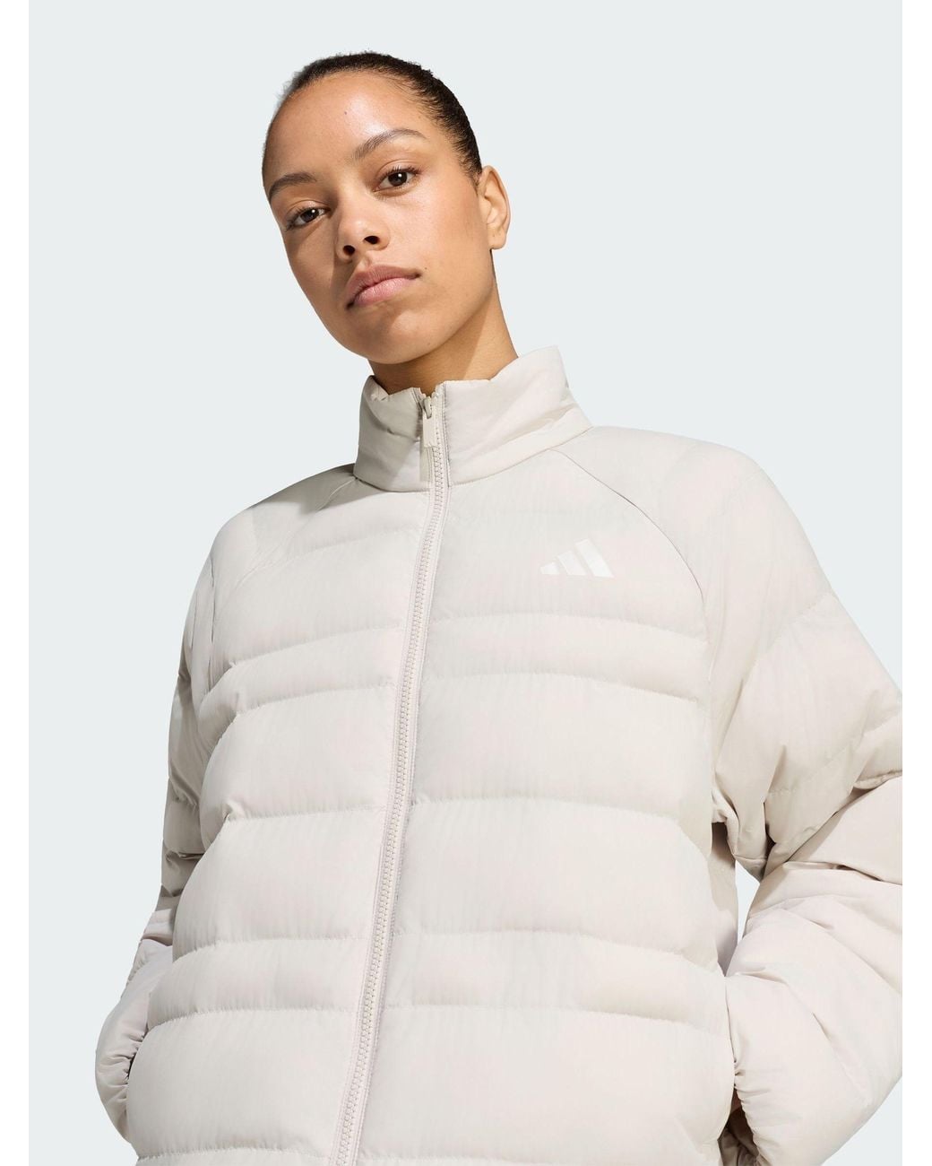 Adidas White Essentials Packable Insulated Jacket