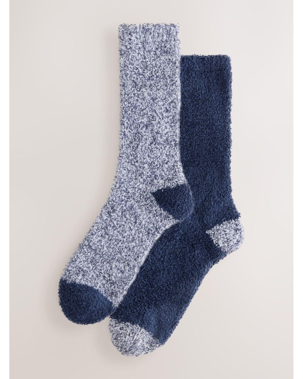 Next Blue Fluffy Socks 2 Pack for men