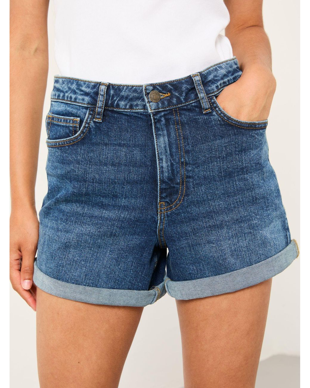 FatFace Blue Harlyn Harlyn Denim Shorts