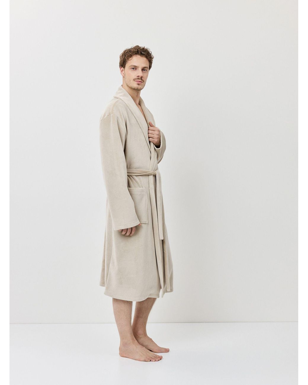 ARUELLE Natural Nataniel Bathrobe for men