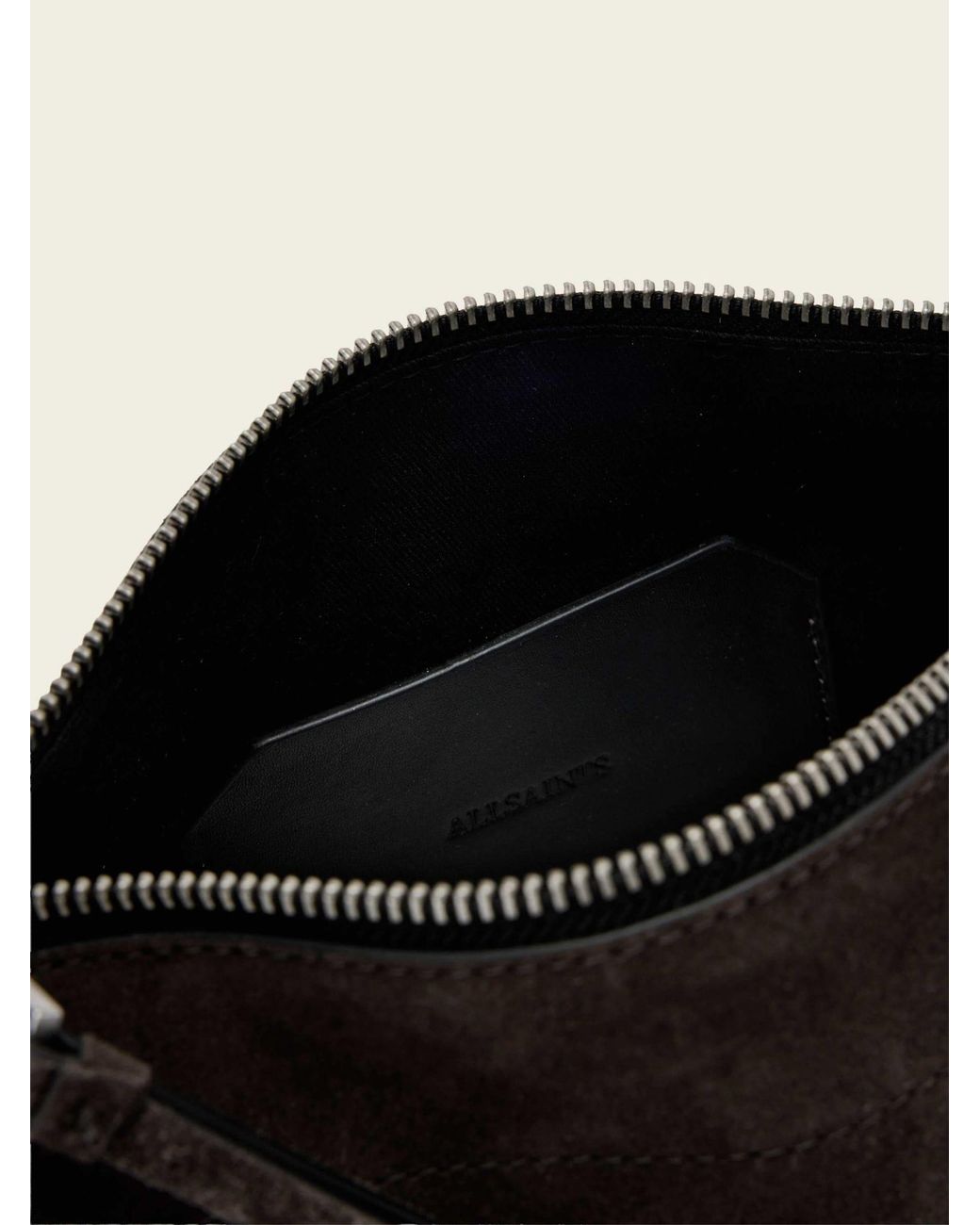 AllSaints White Allsaints Alba Zip Cross-Body Bag