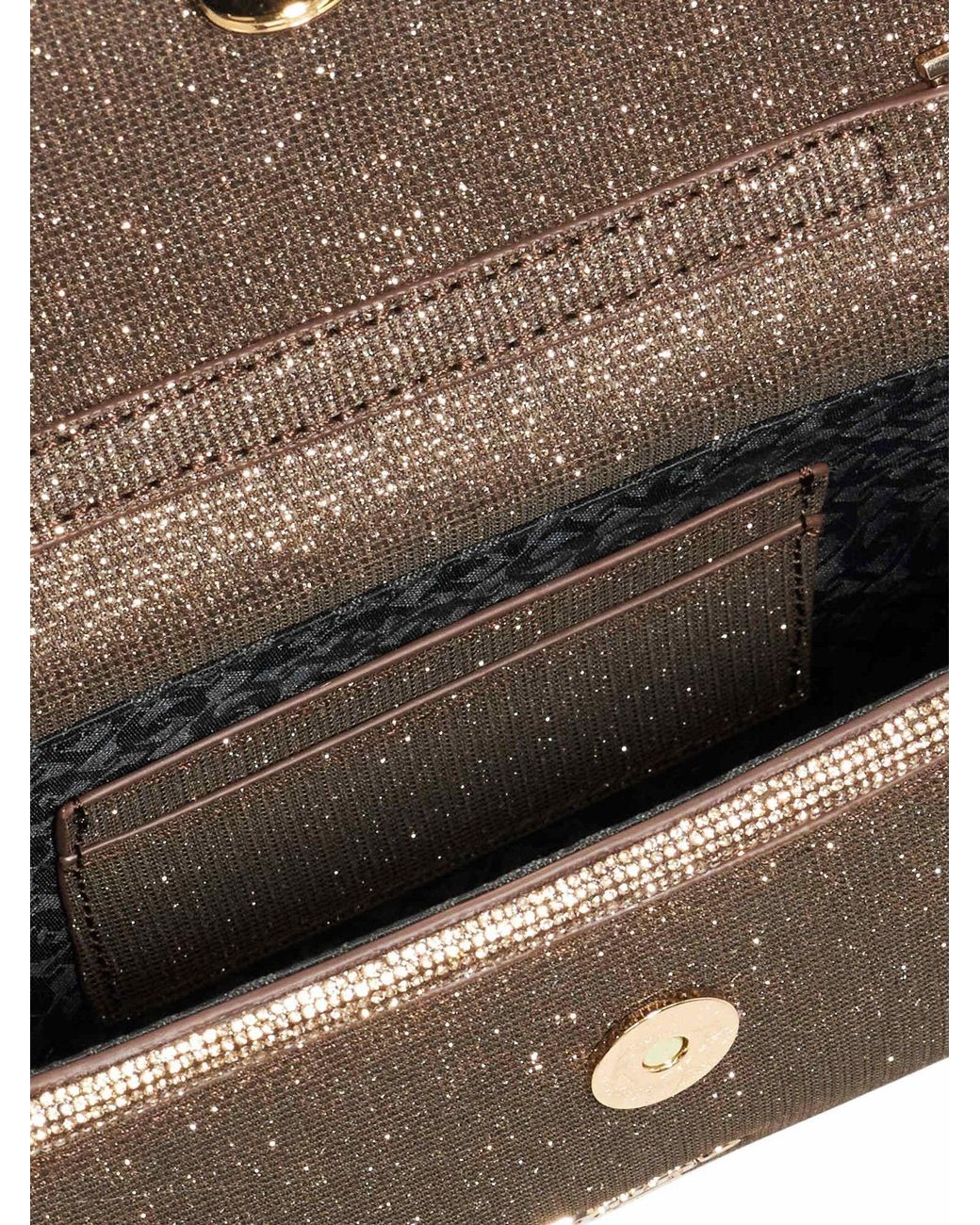 Dune Gray Bellini Border Foldover Clutch