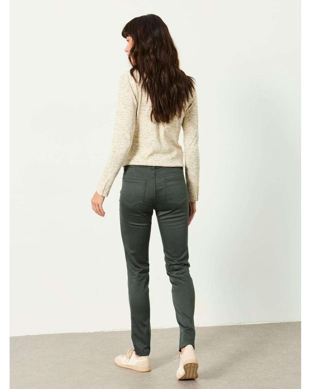 FatFace Green Hayle Five Pocket Jeggings