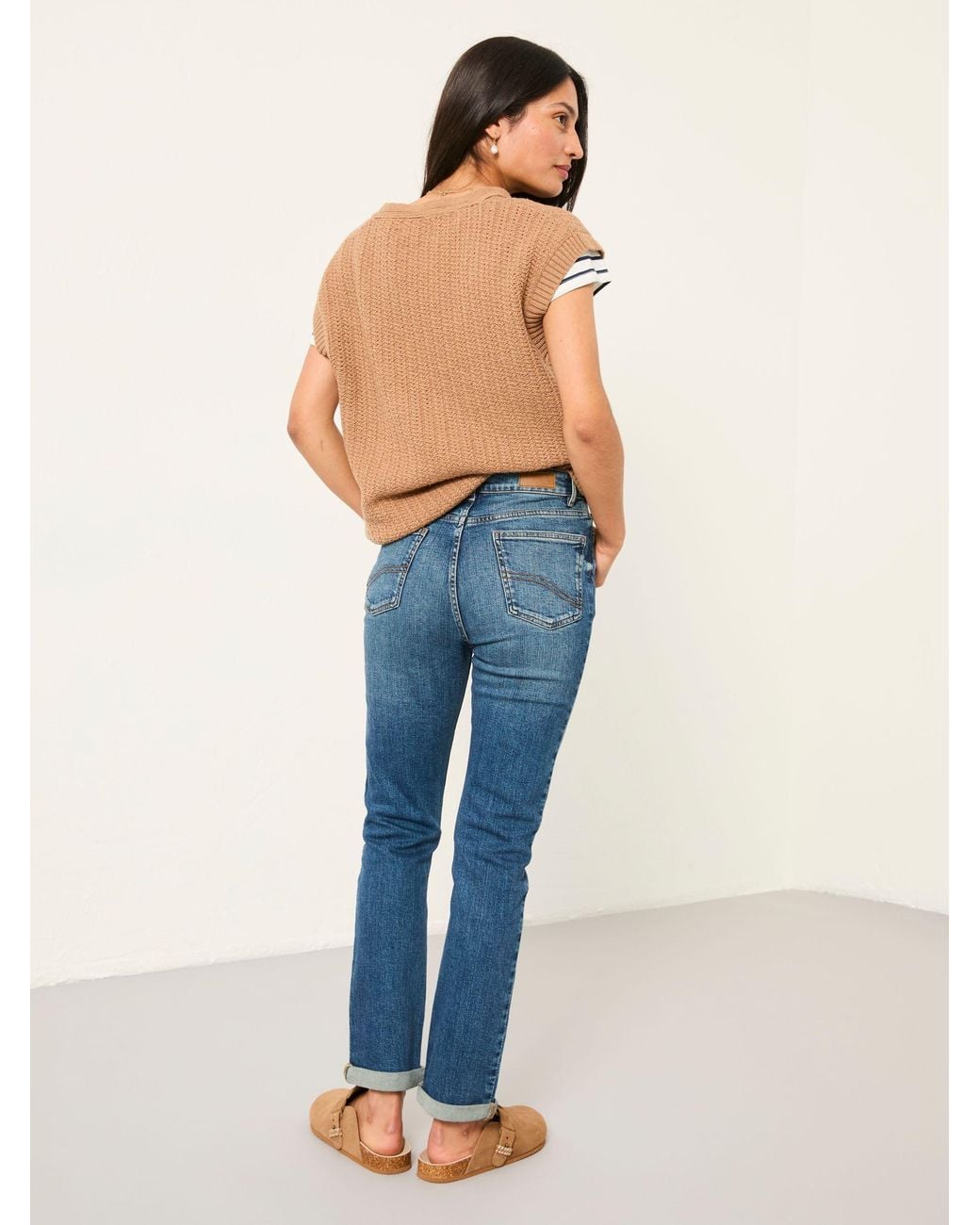 FatFace Blue Chesham Petite Slim Jeans