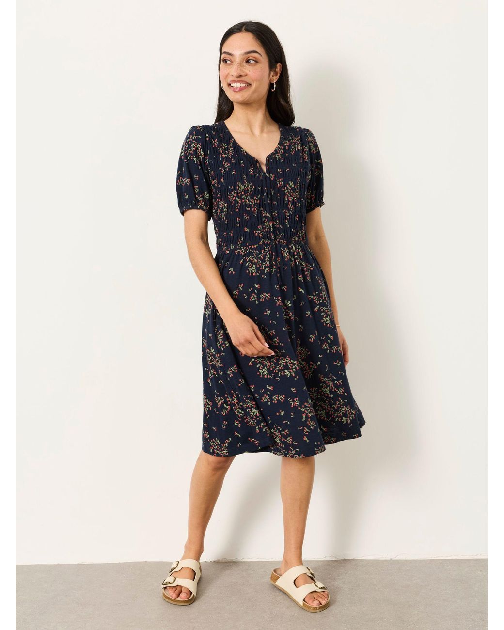 FatFace Blue Nora Petite Jersey Dress