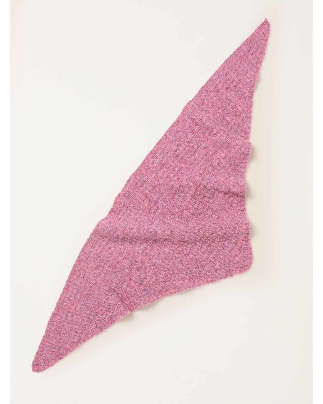 FatFace Pink Fatface Ribbed Triangle Scarf