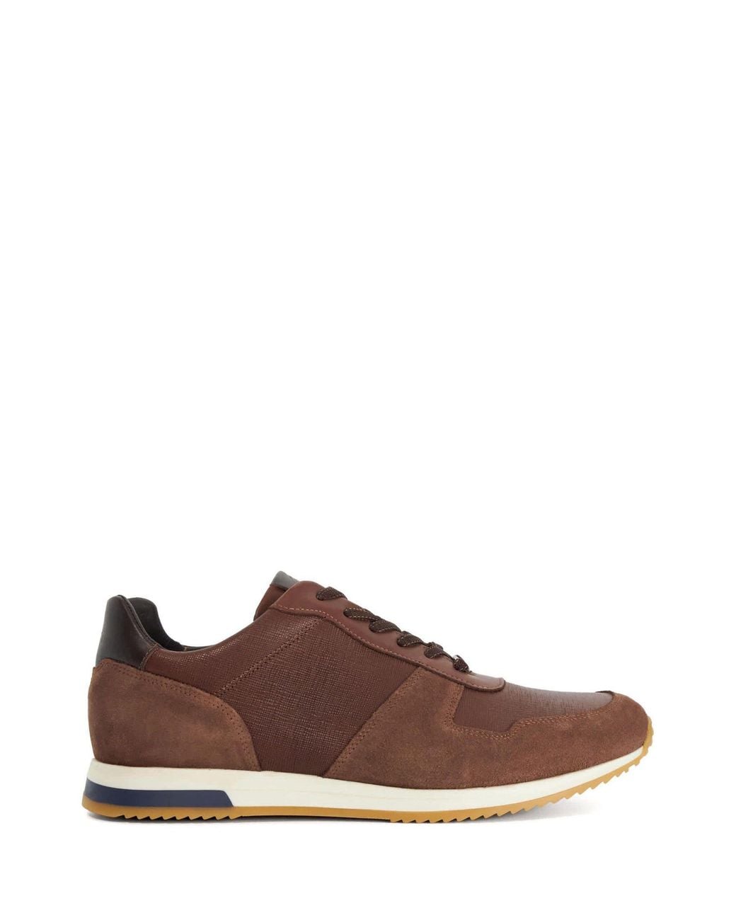 Dune Brown Standard Fit Trusting Trainers for men