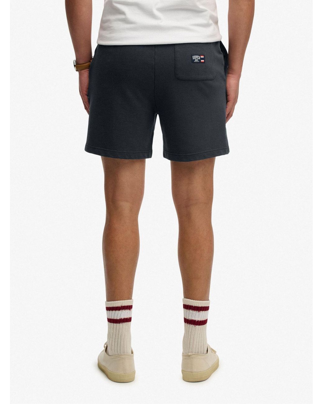 Superdry Blue Essential Logo Classic Shorts for men