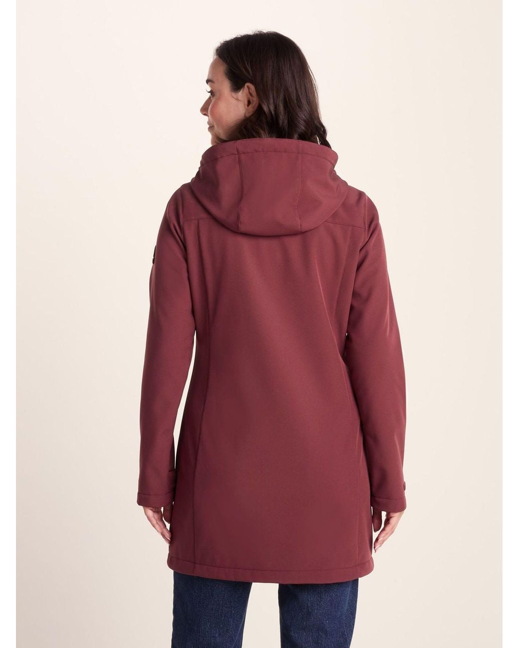 TOG24 Purple Tog 24 Long Keld Shower Resistant Hooded Softshell Jacket