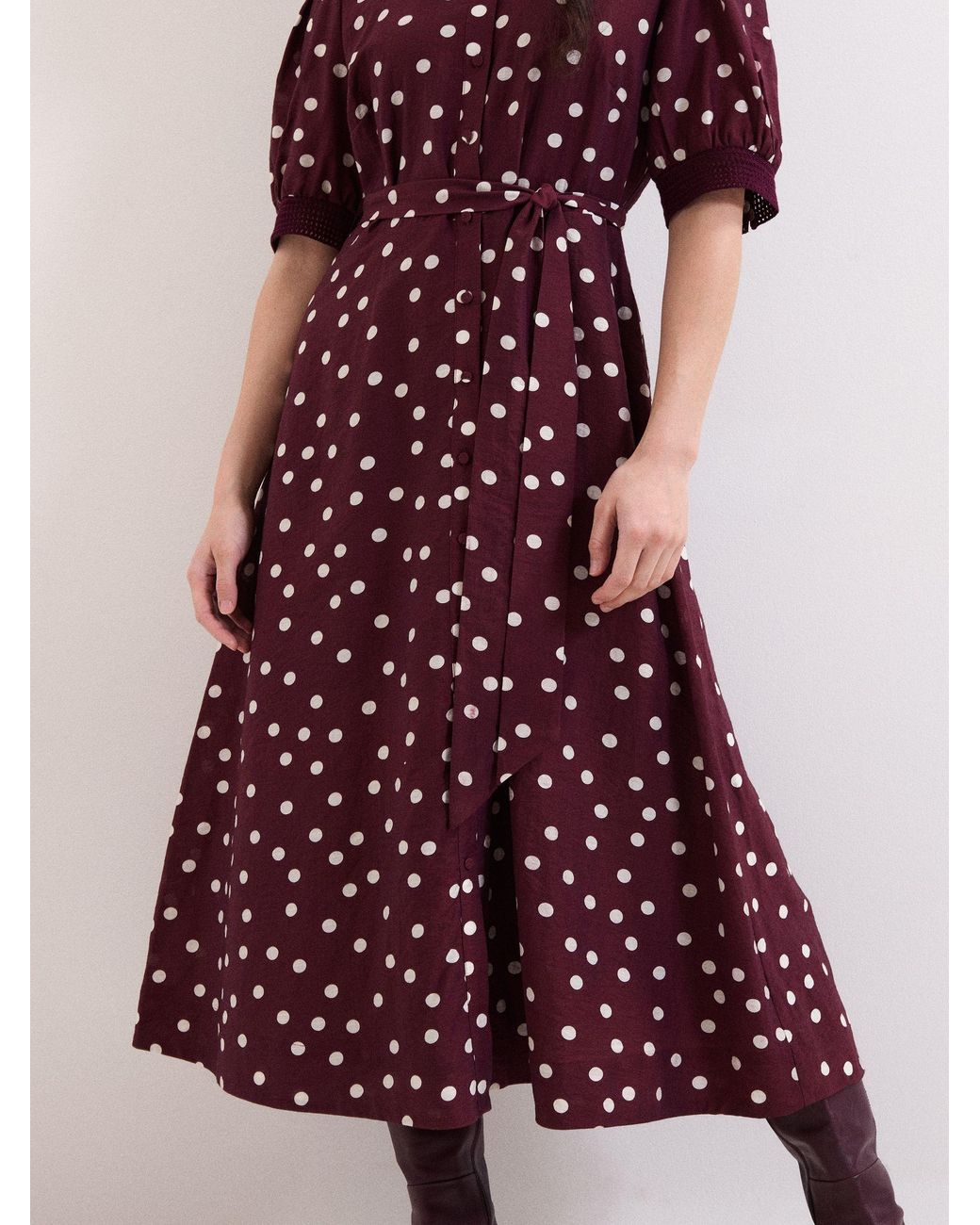 Phase Eight Delphine Midi Dress in Red | Lyst