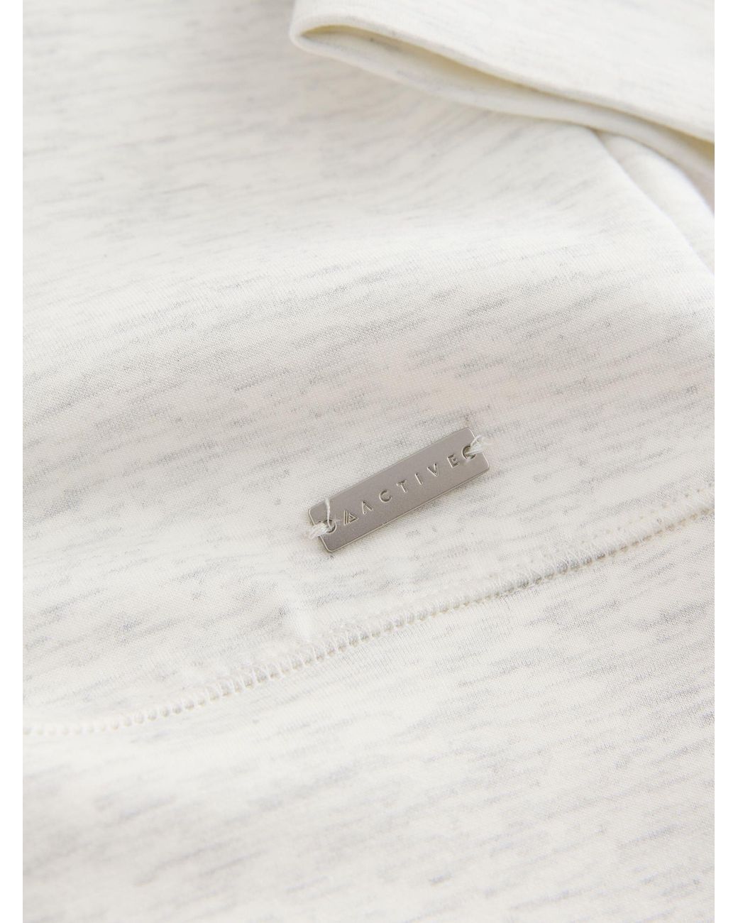 Next White Marl Active Modal V-Neck Jumper