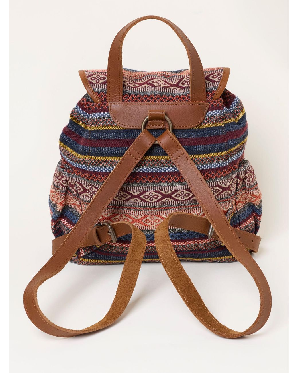 FatFace Blue Fatface Evalie Multi Woven Backpack