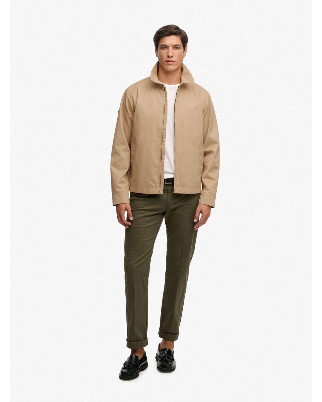 Superdry Natural Collared Harrington Jacket for men