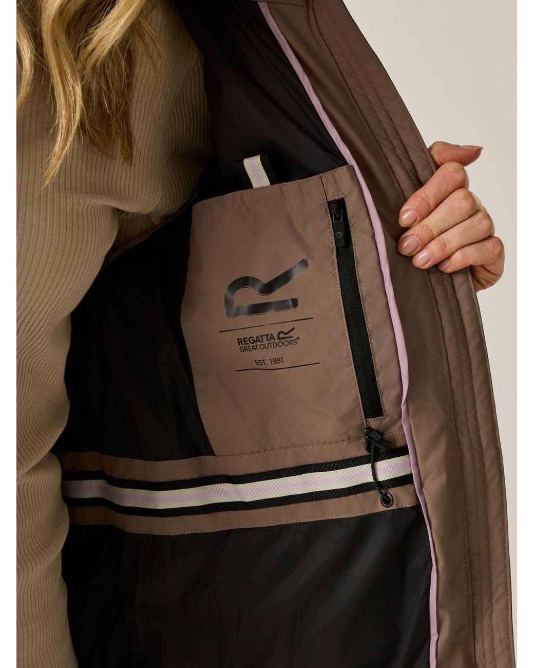 Regatta Brown Merida Baffled Jacket